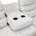 WHITE MOTION LED LOVESEAT Huntsville Furniture Outlet