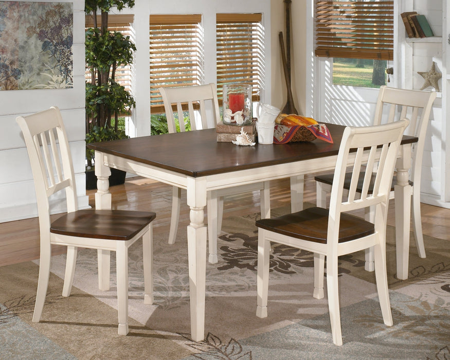 Whitesburg Dining Table and 4 Chairs Huntsville Furniture Outlet