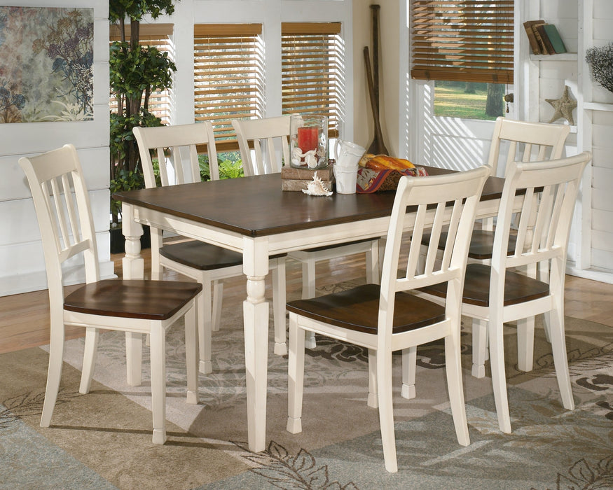 Whitesburg Dining Table and 6 Chairs Huntsville Furniture Outlet