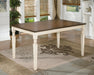 Whitesburg Dining Table and 6 Chairs Huntsville Furniture Outlet