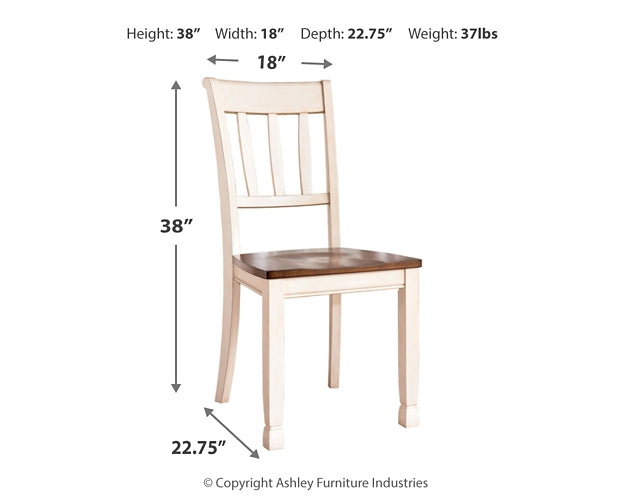 Whitesburg Dining Table and 6 Chairs Huntsville Furniture Outlet