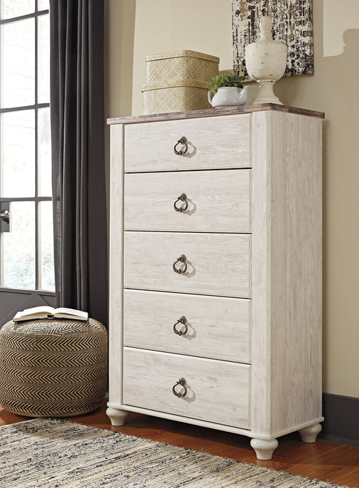 Willowton Five Drawer Chest Huntsville Furniture Outlet