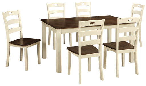 Woodanville Dining Room Table Set (7/CN) Huntsville Furniture Outlet