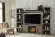 Wynnlow 4-Piece Entertainment Center with Electric Fireplace Huntsville Furniture Outlet