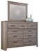 Zelen Dresser and Mirror Huntsville Furniture Outlet