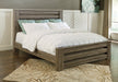 Zelen King Panel Bed with Mirrored Dresser and Chest Huntsville Furniture Outlet