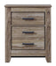 Zelen Two Drawer Night Stand Huntsville Furniture Outlet