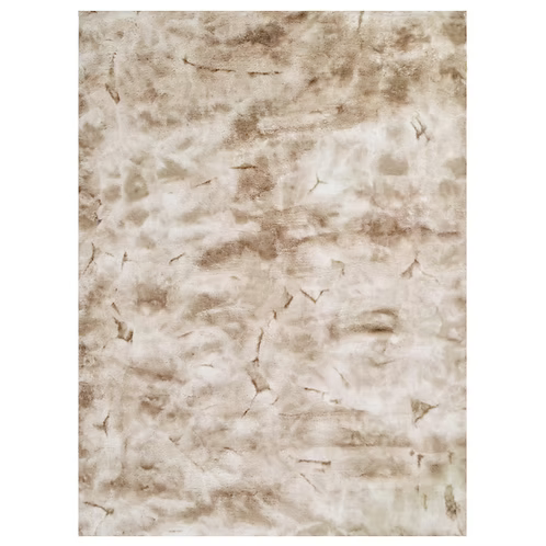 Rabbit Fur Tie-dye Beige 5x7