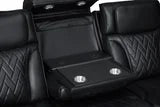 DUBAI 3PC Black Power Reclining Set