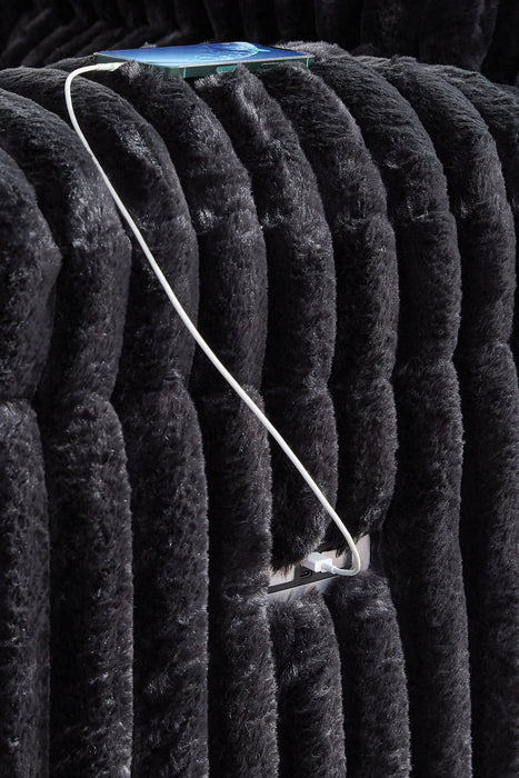 Rhines Falls DBL REC PWR Loveseat w/Console