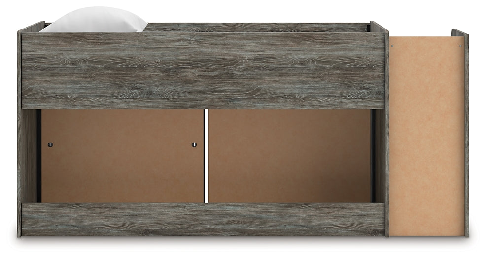 Frandern Twin Loft  Bed with Bookcase and Drawer Storage