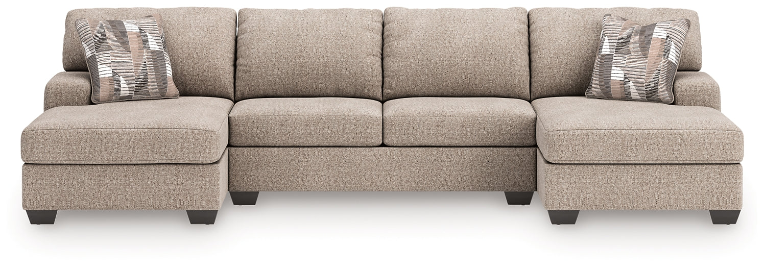 Newellen 3-Piece Sectional with Double Chaise