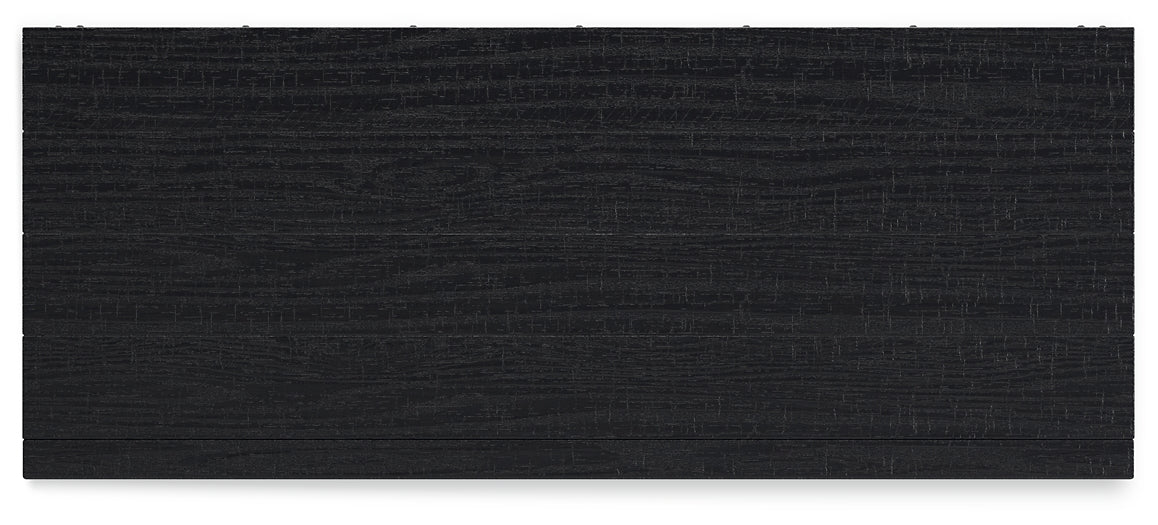 Londer California King Panel Bed with Mirrored Dresser and Chest