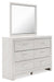 Altyra Queen Upholstered Storage Bed with Mirrored Dresser and Nightstand Huntsville Furniture Outlet