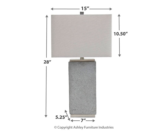 Amergin Poly Table Lamp (2/CN) Huntsville Furniture Outlet
