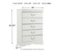 Anarasia Full Sleigh Headboard with Mirrored Dresser and Chest Huntsville Furniture Outlet