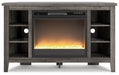 Arlenbry Corner TV Stand with Electric Fireplace Huntsville Furniture Outlet