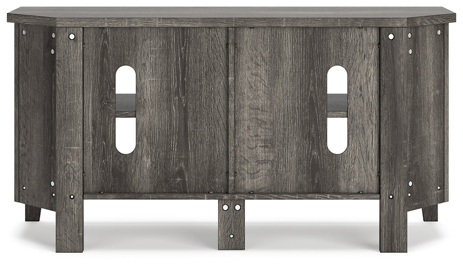Arlenbry Small Corner TV Stand Huntsville Furniture Outlet