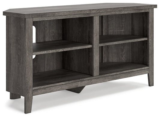 Arlenbry Small Corner TV Stand Huntsville Furniture Outlet