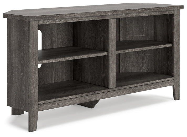 Arlenbry Small Corner TV Stand Huntsville Furniture Outlet