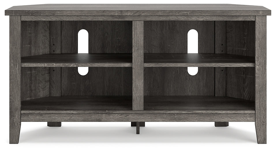 Arlenbry Small Corner TV Stand Huntsville Furniture Outlet