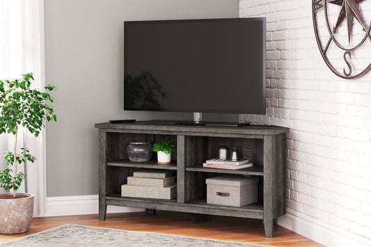 Arlenbry Small Corner TV Stand Huntsville Furniture Outlet