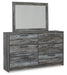 Baystorm Dresser and Mirror Huntsville Furniture Outlet