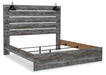 Baystorm King Panel Bed with Mirrored Dresser, Chest and 2 Nightstands Huntsville Furniture Outlet