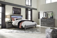 Baystorm Queen Panel Bed with Mirrored Dresser and Nightstand Huntsville Furniture Outlet