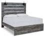 Baystorm Queen Panel Bed with Mirrored Dresser and Nightstand Huntsville Furniture Outlet