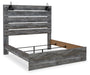 Baystorm Queen Panel Bed with Mirrored Dresser and Nightstand Huntsville Furniture Outlet
