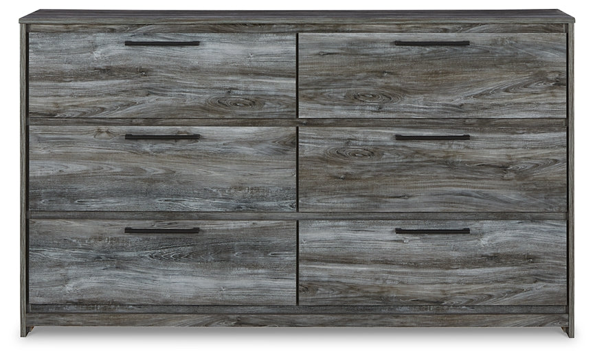 Baystorm Queen Panel Headboard with Mirrored Dresser and 2 Nightstands Huntsville Furniture Outlet