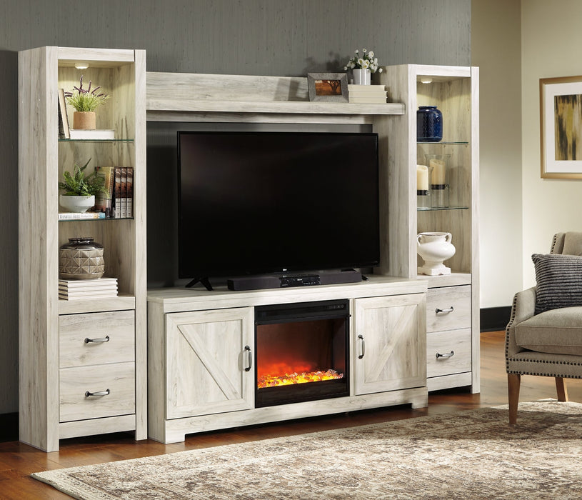 Bellaby 4-Piece Entertainment Center with Fireplace Huntsville Furniture Outlet
