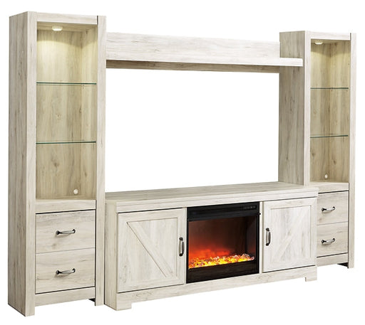 Bellaby 4-Piece Entertainment Center with Fireplace Huntsville Furniture Outlet