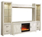 Bellaby 4-Piece Entertainment Center with Fireplace Huntsville Furniture Outlet