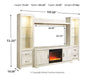 Bellaby 4-Piece Entertainment Center with Fireplace Huntsville Furniture Outlet