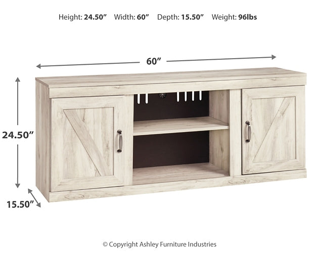 Bellaby LG TV Stand w/Fireplace Option Huntsville Furniture Outlet