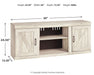 Bellaby LG TV Stand w/Fireplace Option Huntsville Furniture Outlet
