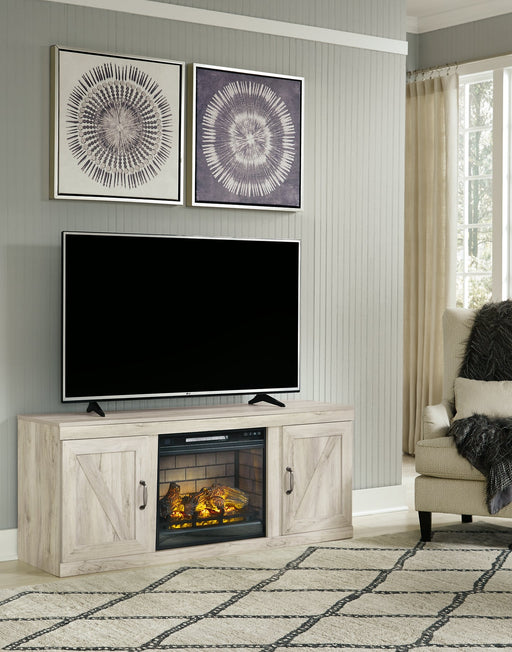 Bellaby TV Stand with Electric Fireplace Huntsville Furniture Outlet