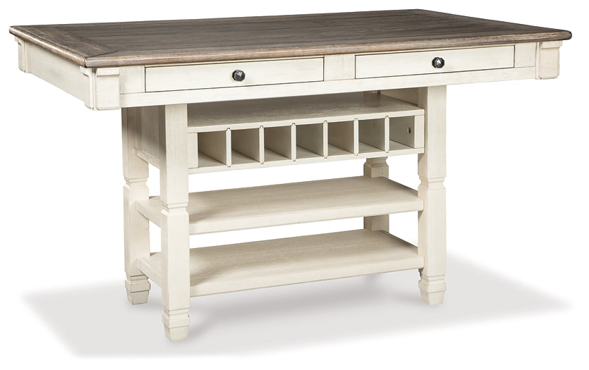 Bolanburg Counter Height Dining Table and 6 Barstools Huntsville Furniture Outlet
