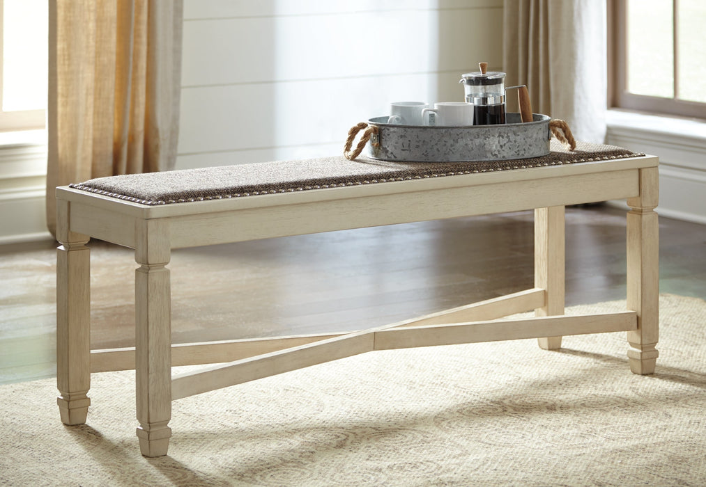 Bolanburg Dining Table and 2 Chairs and 2 Benches Huntsville Furniture Outlet