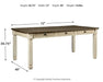 Bolanburg Dining Table and 6 Chairs Huntsville Furniture Outlet