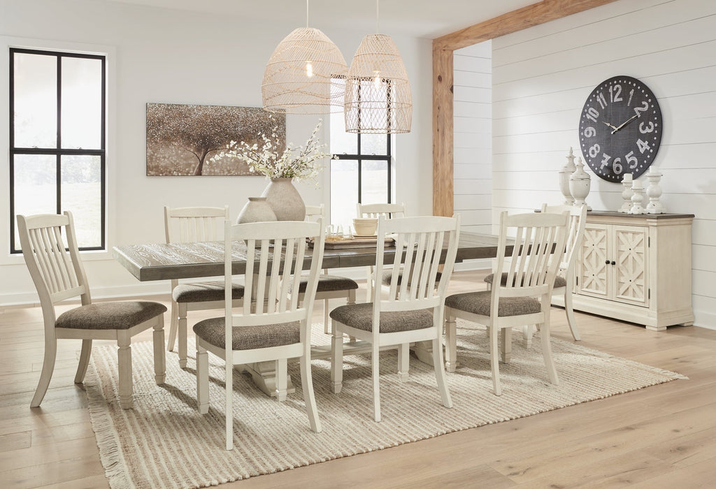 Bolanburg Dining Table and 8 Chairs Huntsville Furniture Outlet