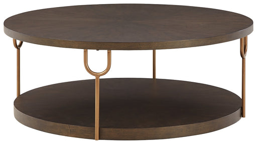 Brazburn Round Cocktail Table Huntsville Furniture Outlet