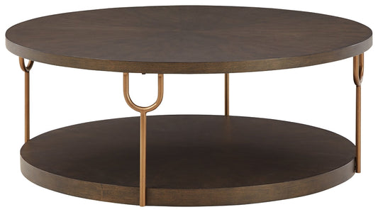 Brazburn Round Cocktail Table Huntsville Furniture Outlet
