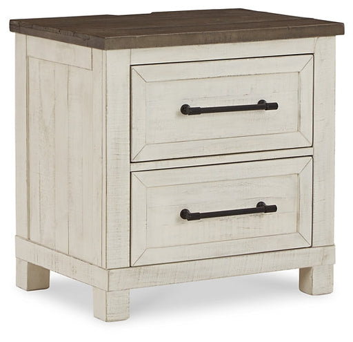Brewgan Two Drawer Night Stand Huntsville Furniture Outlet