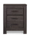 Brinxton Full Panel Bed with Mirrored Dresser and 2 Nightstands Huntsville Furniture Outlet