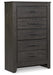 Brinxton King/California King Panel Headboard with Mirrored Dresser, Chest and Nightstand Huntsville Furniture Outlet