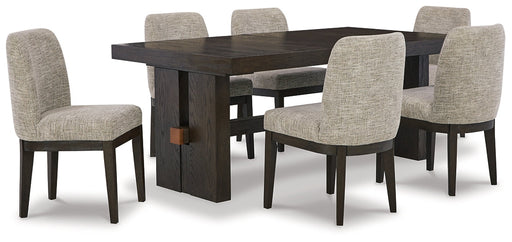 Burkhaus Dining Table and 6 Chairs Huntsville Furniture Outlet