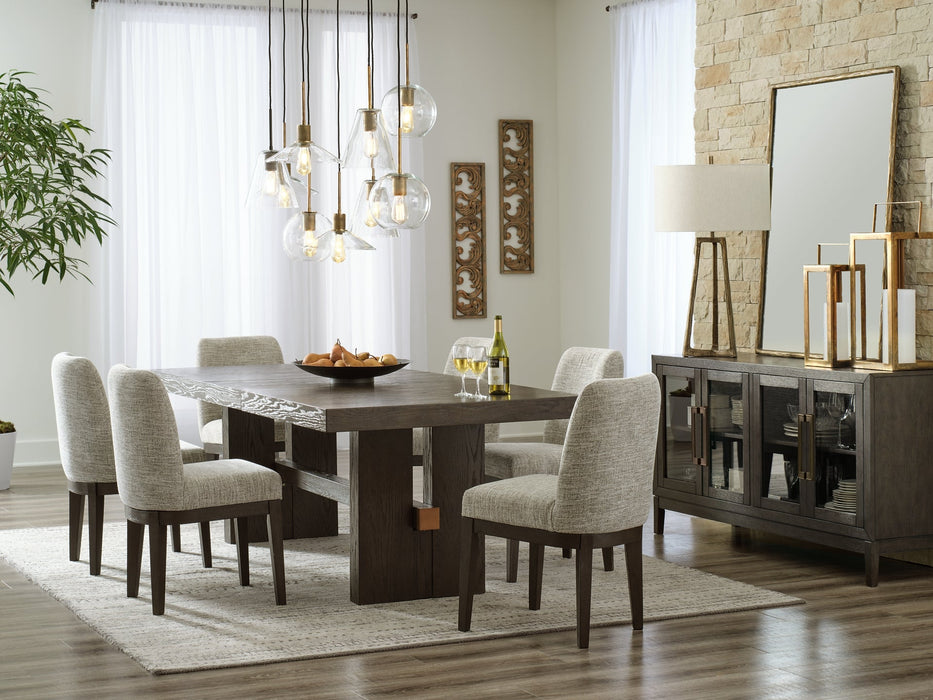 Burkhaus Dining Table and 6 Chairs Huntsville Furniture Outlet